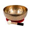 brass singing bowl 29cm, with mallet - felt ring - cotton bag