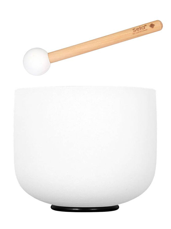 Sela - SECF8B - Quartz Crystal Singing Bowl 8" 440hz B