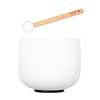 quartz crystal singing bowl 8" 440Hz B, with mallet and silicone ring