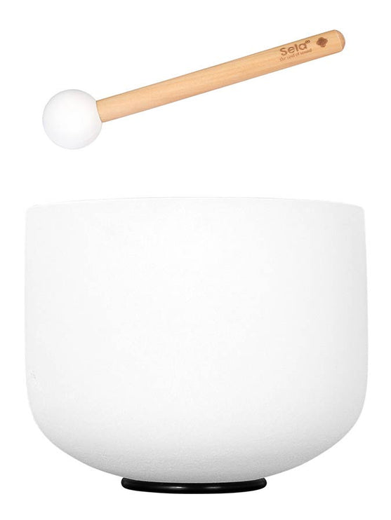 Sela - SECF9A - Quartz Crystal Singing Bowl 9" 440hz A