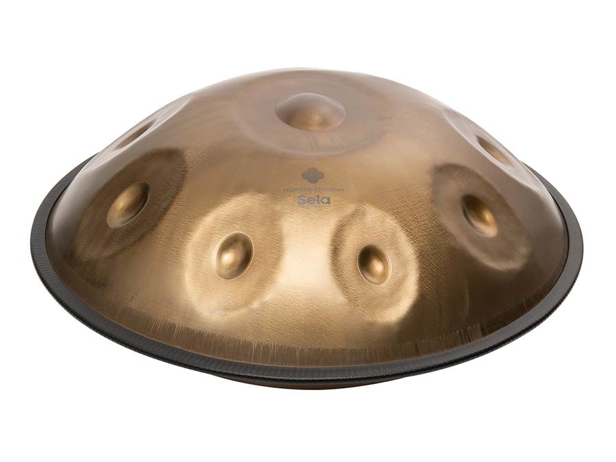 stainless steel handpan D Kurd 440 hz, with padded bag