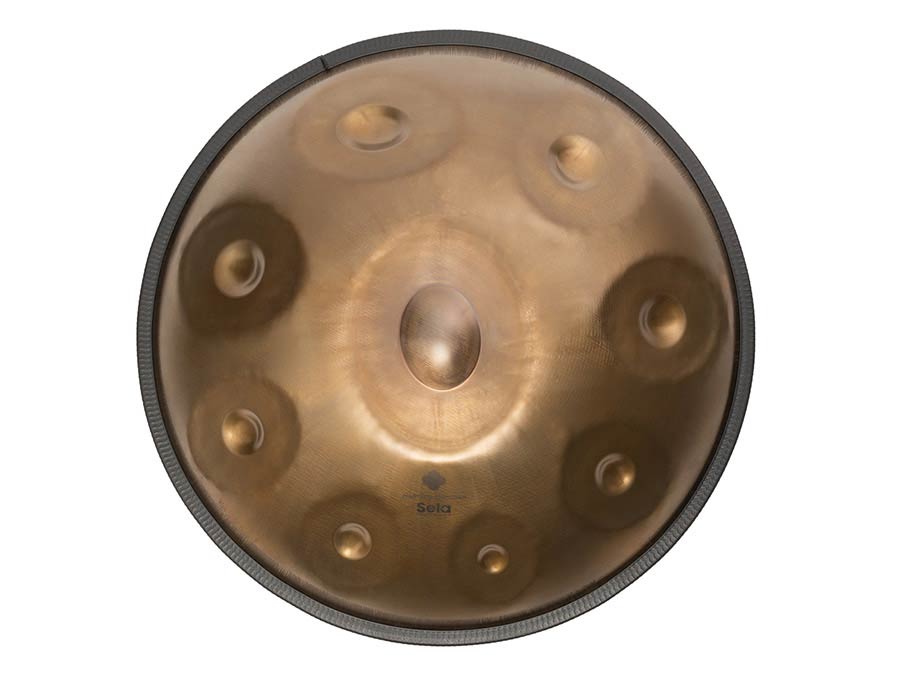 stainless steel handpan D Kurd 440 hz, with padded bag