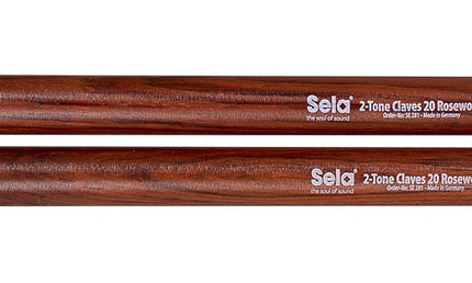 2-tone claves 20mm, rosewood