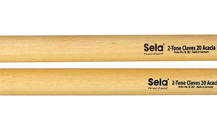 2-tone claves 20mm, acacia