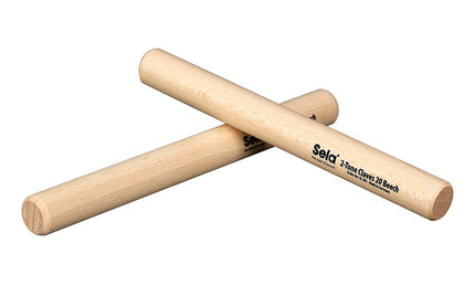 2-tone claves 20mm, beech