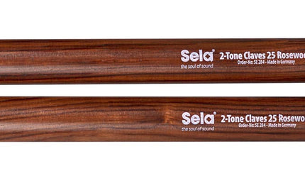 2-tone claves 25mm, rosewood