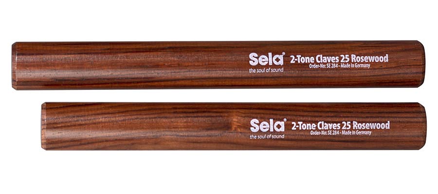 2-tone claves 25mm, rosewood