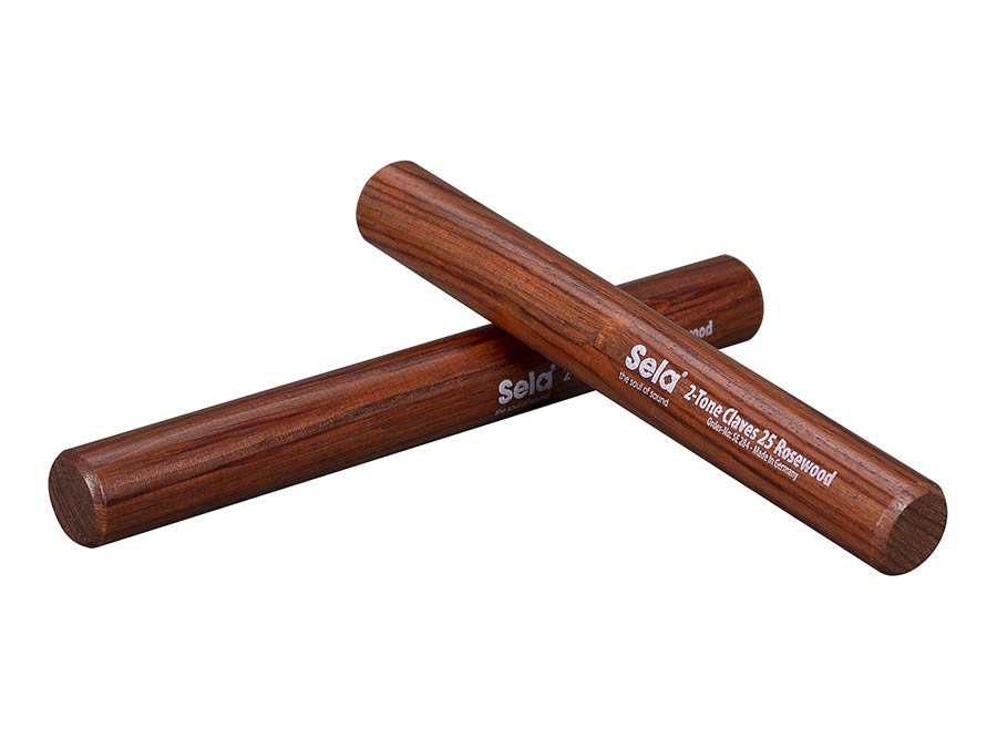 2-tone claves 25mm, rosewood