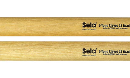 2-tone claves 25mm, acacia