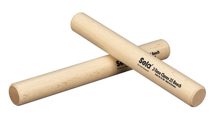 2-tone claves 25mm, beech