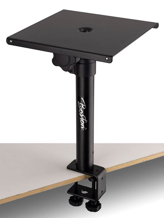 speaker desk stand (clamp mount), for monitors, adjustable heights 25-40cm