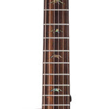 Hillside auditorium guitar with solid spruce top, mahogany b&s, cutaway+EQ, amara ebony fb, natural