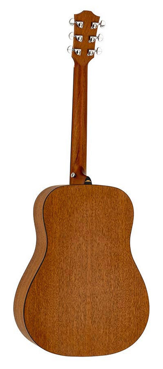 dreadnought guitar, spruce top, mahogany back & sides, amara ebony fb, natural