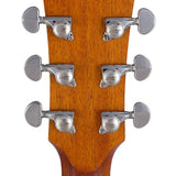 dreadnought guitar, spruce top, mahogany back & sides, amara ebony fb, natural