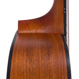 dreadnought guitar, spruce top, mahogany back & sides, amara ebony fb, natural