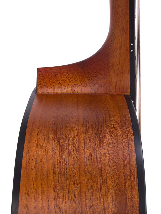 dreadnought guitar, spruce top, mahogany back & sides, amara ebony fb, natural