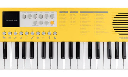 keyboard, 37 mini-size keys, with USB-C cable for charging, 1 x 2 watt - yellow