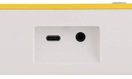 keyboard, 37 mini-size keys, with USB-C cable for charging, 1 x 2 watt - yellow