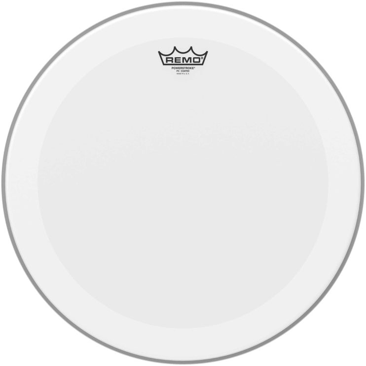 Remo - P4-0118-BP - 18" Powerstroke 4 Coated Bass Drum/Floortom Head with double layer