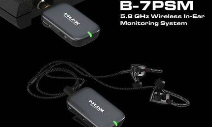 in-ear monitor system, in rechargeable storage case (no headphones included), 5,8 GHz