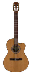 stage guitar solid Canadian cedar top + sapele, glossy finish - cutaway and Fishman Clasica II