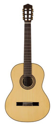 classic guitar, solid spruce top, flamed maple b&s, glossy finish