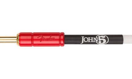 John 5 instrument cable, white and red, 10'