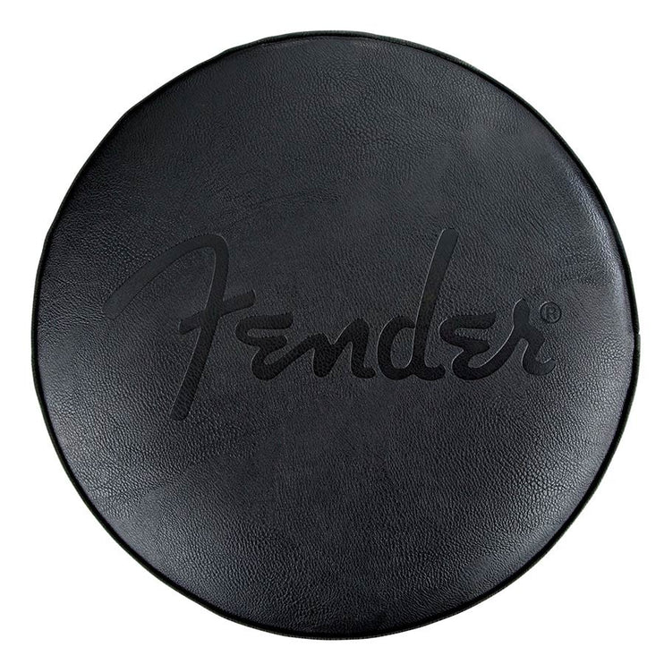 Fender - 9192022002 - Embossed Black Logo Barstool, Black/Black, 30"