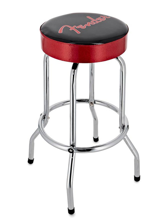 Fender - 9192022003 - red sparkle logo barstool – Barstool, Black/Red