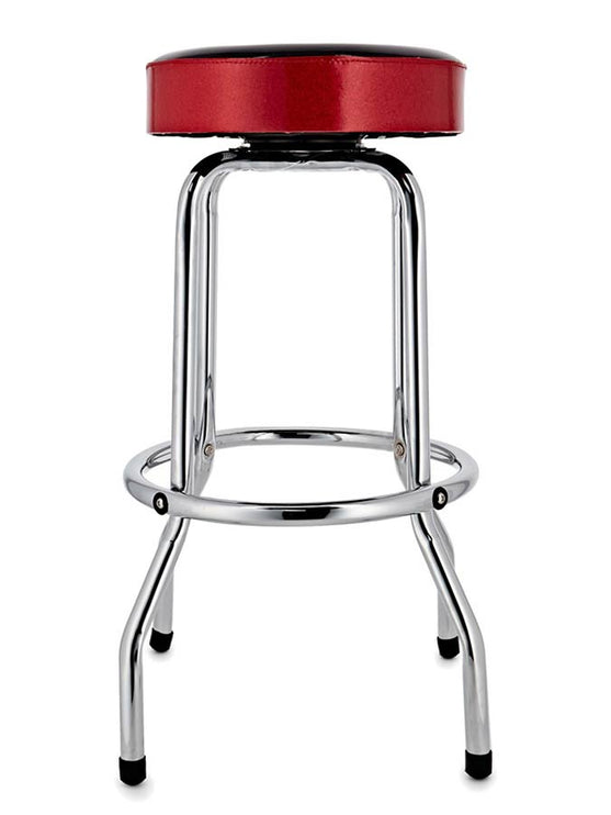 Fender - 9192022003 - Red Sparkle Logo Barstool, Black/Red Sparkle 30"