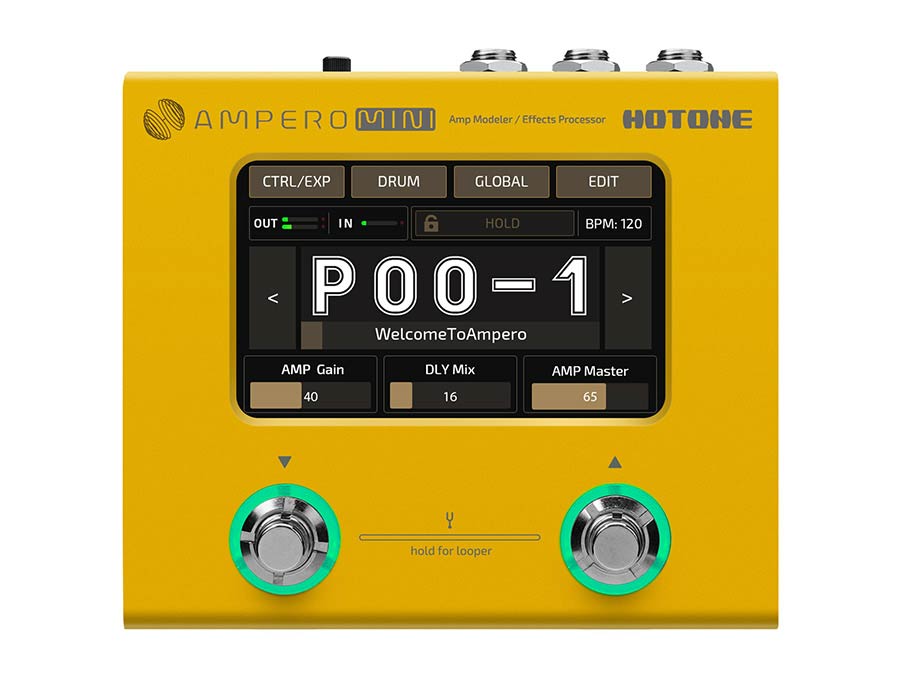 HoTone - MP-50MG - amp modeler and effects processor AMPERO MINI – Psu, Marigold