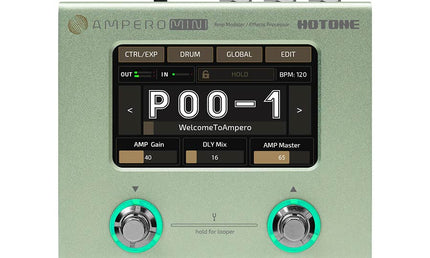 amp modeler and effects processor AMPERO MINI, with PSU, matcha