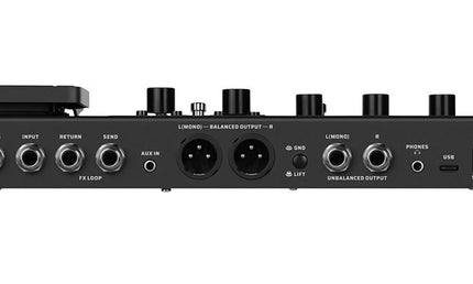 multi-effects processor with IR + amp/cab simulation + effects + looper + audio interface, PSU