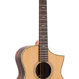 concert guitar all solid tonewoods, amara eb back & sides & fb, Fishman, natural, heavy duty bag