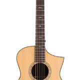 concert guitar all solid tonewoods, amara eb back & sides & fb, Fishman, natural, heavy duty bag