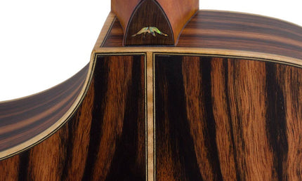 concert guitar all solid tonewoods, amara eb back & sides & fb, Fishman, natural, heavy duty bag