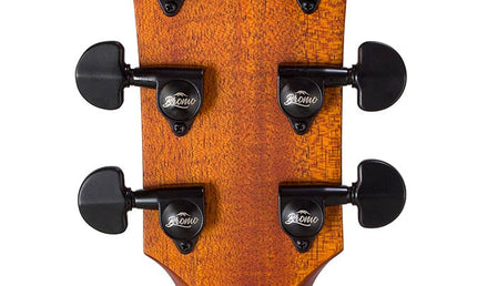 concert guitar all solid tonewoods, amara eb back & sides & fb, Fishman, natural, heavy duty bag