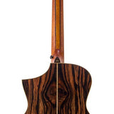 concert guitar all solid tonewoods, amara eb back & sides & fb, Fishman, natural, heavy duty bag