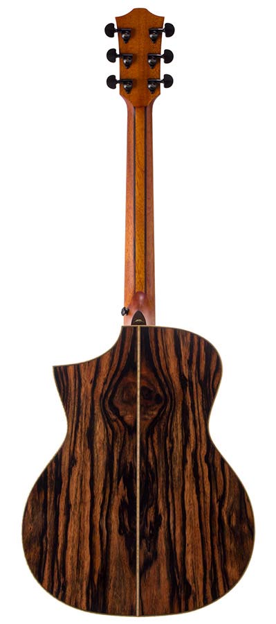 concert guitar all solid tonewoods, amara eb back & sides & fb, Fishman, natural, heavy duty bag