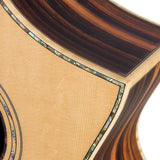 concert guitar all solid tonewoods, amara eb back & sides & fb, Fishman, natural, heavy duty bag