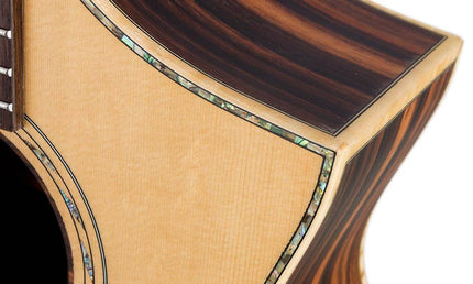 concert guitar all solid tonewoods, amara eb back & sides & fb, Fishman, natural, heavy duty bag