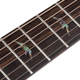 Hillside auditorium guitar, solid mahogany top, mahogany b&s, cutaway +EQ, amara ebony fb, natural