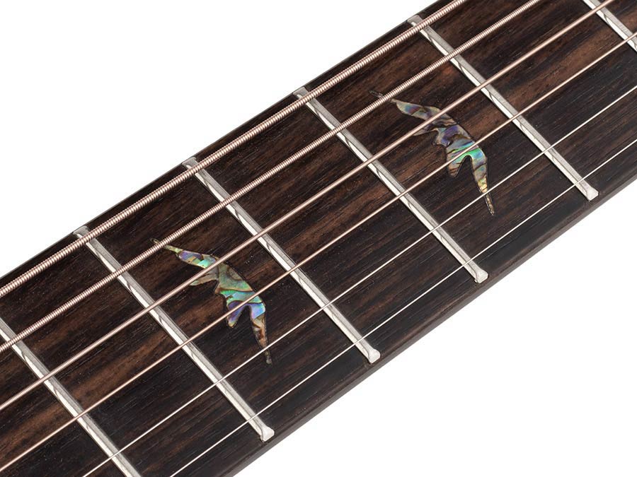 Hillside auditorium guitar, solid mahogany top, mahogany b&s, cutaway +EQ, amara ebony fb, natural