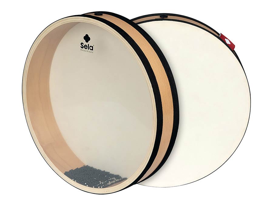 ocean drum 30 cm (12"), wooden frame with natural skin