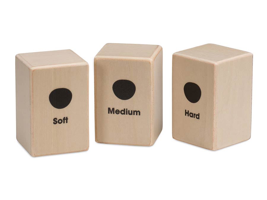 mini cajon shaker set (soft, medium, hard)