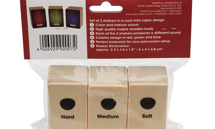 mini cajon shaker set (soft, medium, hard)