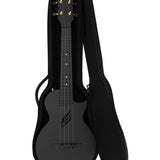 Cascha - HH 2258 - Carbon Fiber Concert Ukelele with Softcase - Black
