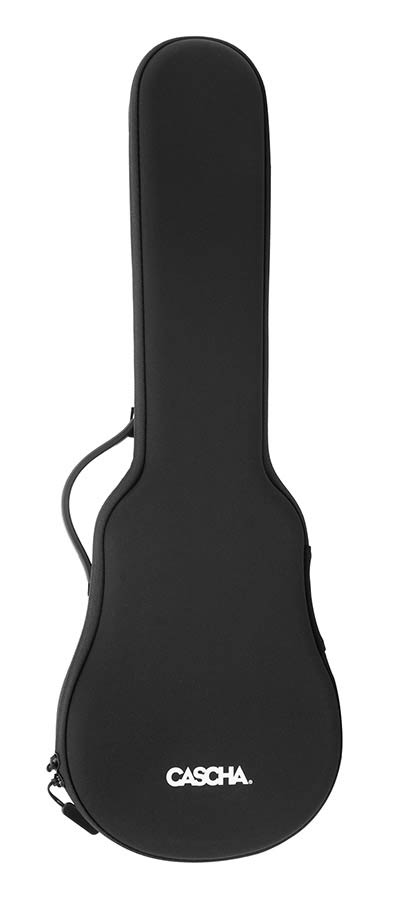 Cascha - HH 2258 - Carbon Fiber Concert Ukelele with Softcase - Black