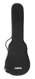 carbon fiber concert ukelele with softcase, strap and 3 picks, black