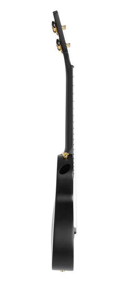 Cascha - HH 2258 - Carbon Fiber Concert Ukelele with Softcase - Black